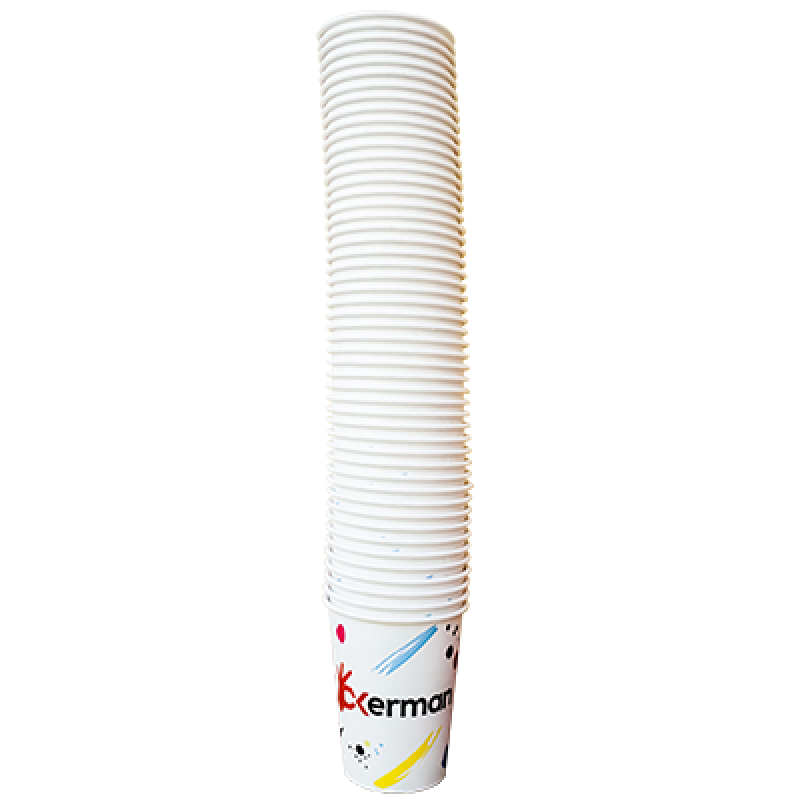 Pahare carton 8 Oz Okerman 50 buc